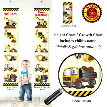 Digger Height Charts - Trucks Digging Dirt