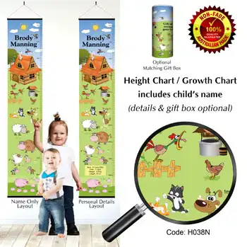 Height Charts - Farm Animals