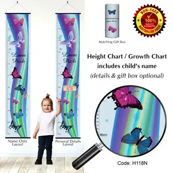 Height Charts - Butterflies, Butterfly