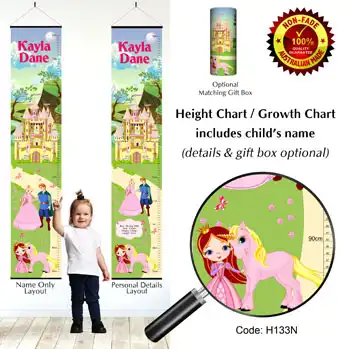 Height Charts - Princess Prince