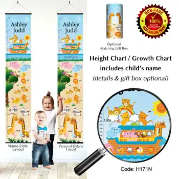 Height Charts - Noahs Ark Theme