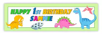 Party Banner Dinosaur Theme