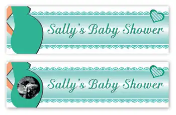 Banner Baby Shower Green Theme